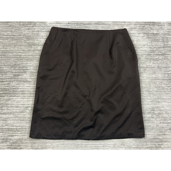 Haggar Dresses & Skirts - Haggar Skirt Womens 16 Short Brown Lined‎ Pencil Midi Career Polyester